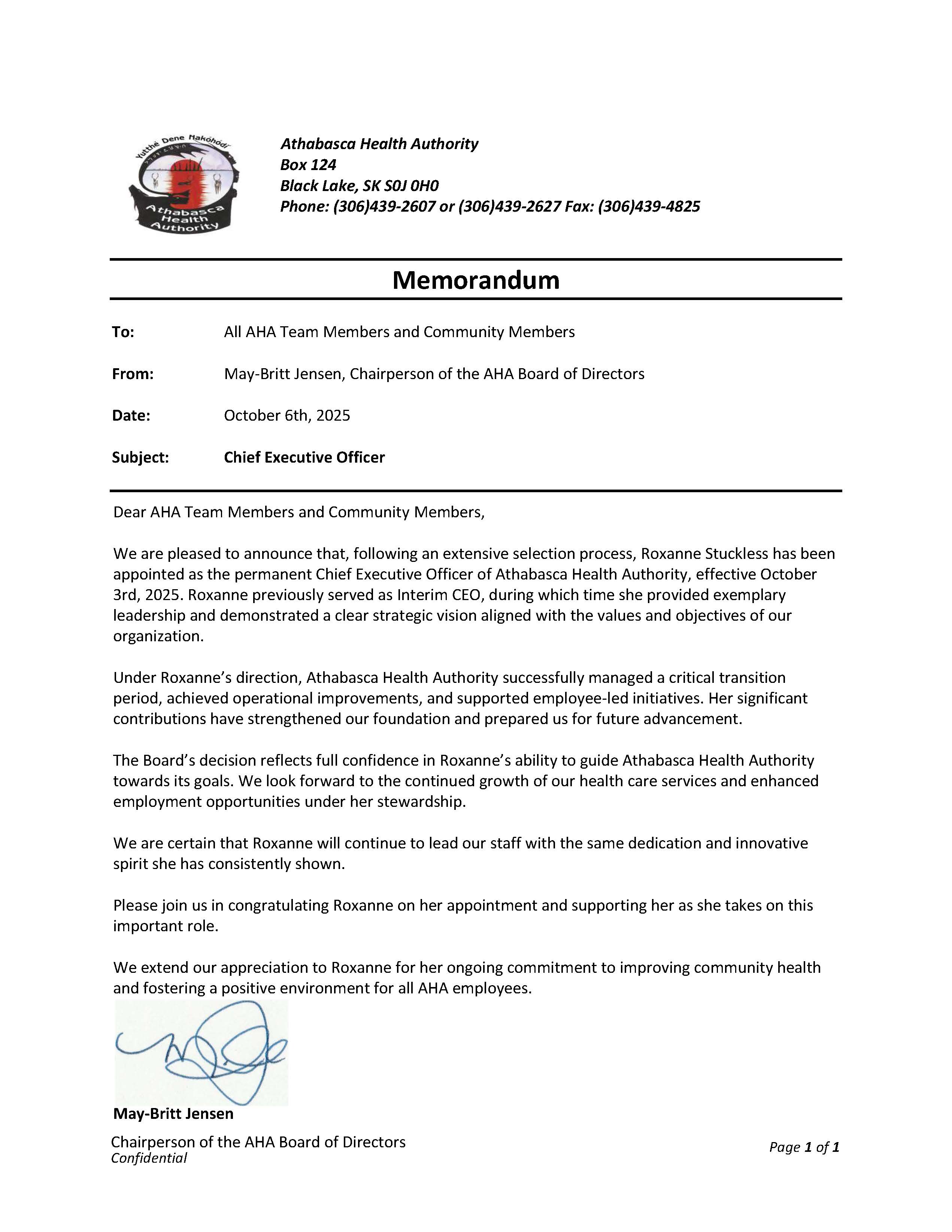 20251002 - Memo - AHA CEO Appointment - Internal and External.jpg